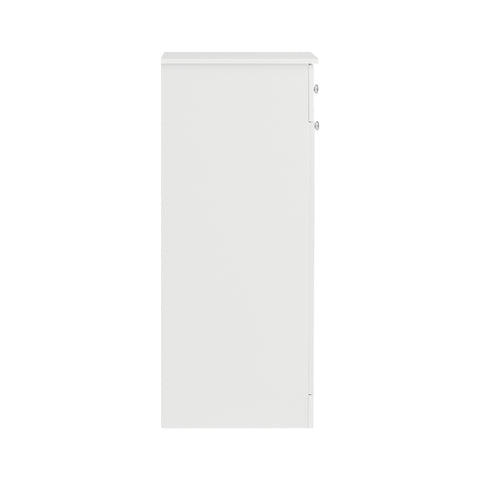 SoBuy BZR21-W Badkamerkast Opbergkist met Wasmand Laundry Hamper - Wit