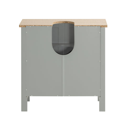 SoBuy BZR69-HG Wastafel onderkast - Wastafelmeubel - Badkamerkast - Opbergkast, Opbergplank, Wastafelkast