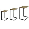 SoBuy FBT102-F Set van 3 in elkaar geschoven salontafels, set van 3 stapelbare bijzettafels