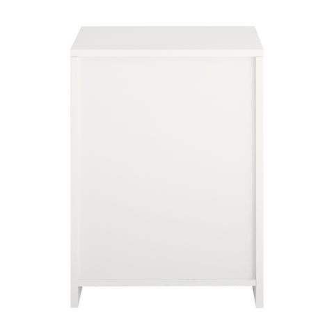 SoBuy FBT112-W Nachtkastje, Bijzettafel met 1 Open Compartiment en 1 Lade