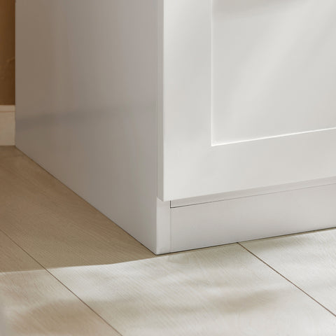SoBuy FBT112-W Nachtkastje, Bijzettafel met 1 Open Compartiment en 1 Lade