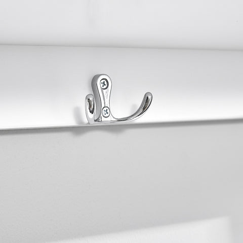 SoBuy FHK19-W Kapstok Wandplank Hal Kapstokhaken Hangplank Garderobe met 3 Manden en 4 Haken