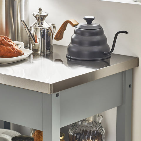 SoBuy FKW22-HG Keukentrolley - Keukenkast - Opbergruimte - Wielen - Kantoor - Servies - Multifunctioneel