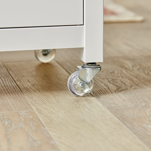 SoBuy FKW46-WN Trolley - Keukentrolley - Serveerwagen - Kast - Servies - Wit