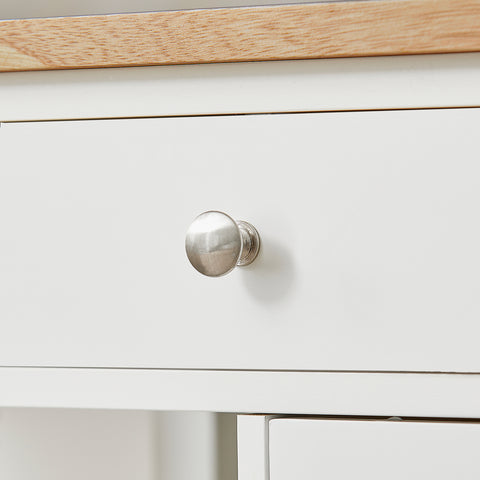 SoBuy FKW46-WN Trolley - Keukentrolley - Serveerwagen - Kast - Servies - Wit