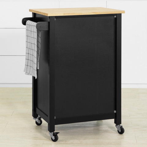 SoBuy FKW98-SCH Keukentrolley op Wielen Opbergkast Dressoir Keukenwagen Keukenkast