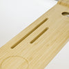 SoBuy FRG104-N 70cm - Bamboe Badrekje voor de Tablet of Telefoon Badplank Badbrug