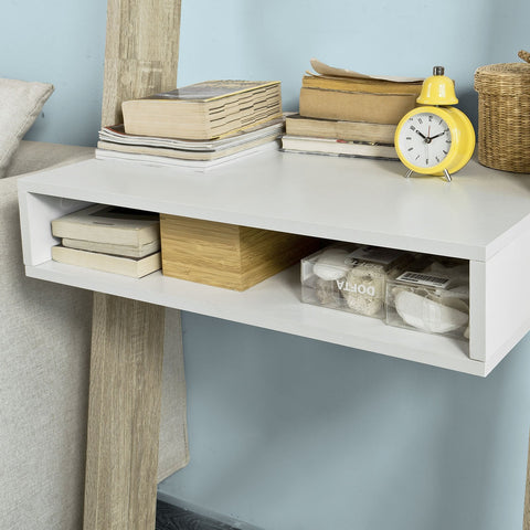 SoBuy FRG111-WN Boekenplank met bureau Wand MDF