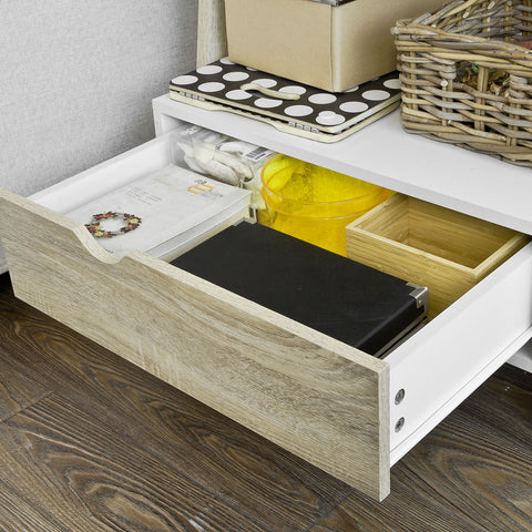SoBuy FRG111-WN Boekenplank met bureau Wand MDF