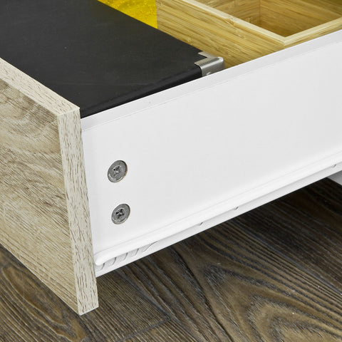 SoBuy FRG111-WN Boekenplank met bureau Wand MDF