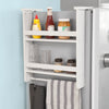 SoBuy FRG149-W Keukenplank Kruidenrek met 2 planken Hangplank voor koelkast