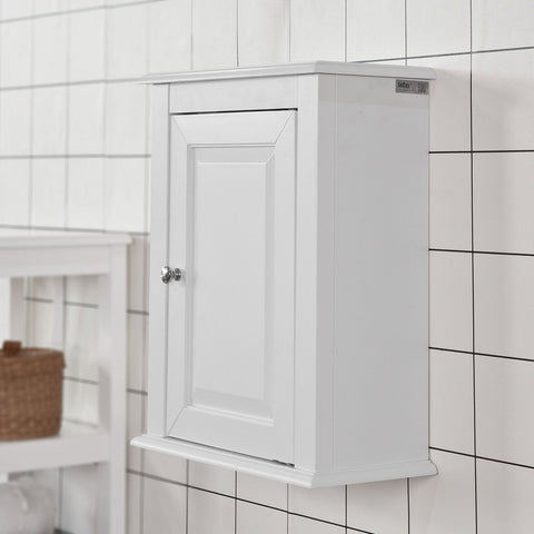 SoBuy FRG203-W Medicijnkast - Badkamerkast Hangend - Medicijnkastje - Cosmetica