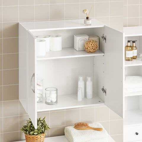 SoBuy FRG231-W Badkamerkast Hangend - Medicijnkast - Cosmetica - badkamerkast hangend