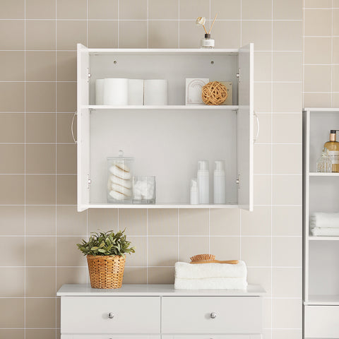 SoBuy FRG231-W Badkamerkast Hangend - Medicijnkast - Cosmetica - badkamerkast hangend