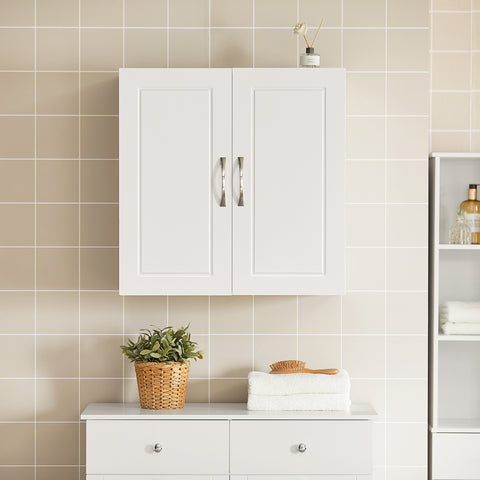SoBuy FRG231-W Badkamerkast Hangend - Medicijnkast - Cosmetica - badkamerkast hangend