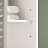 SoBuy FRG236-W badkamermeubel badkamerkast hoog wit - kast hout - opbergkast badkamer