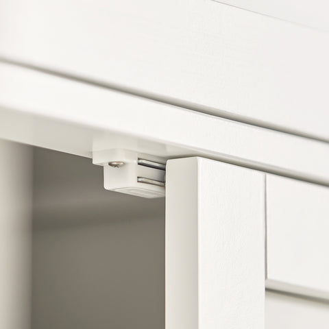 SoBuy FRG238-W Badkamer Dressoir Badkamermeubel Kolomkast Badkamerkast - MDF - Wit
