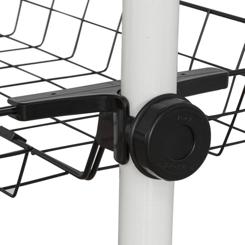 SoBuy FRG38 Kledingrek Klerenrailsysteem Opbergsysteem Wit