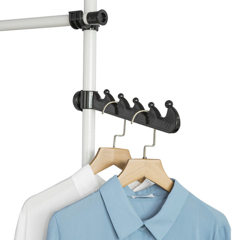 SoBuy FRG38 Kledingrek Klerenrailsysteem Opbergsysteem Wit