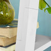 SoBuy FRG61-W Moderne Boekenkastset Ladderplank Wandplank Badkamer Plank - 5 planken - Wit