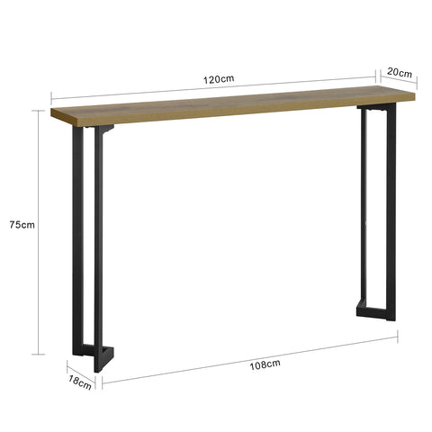 SoBuy FSB50-PF Consoletafel Entreetafel Dressoir Bijzettafel Bijzettafel IJzeren frame en poten