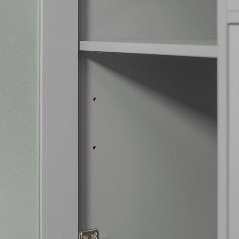 SoBuy FSB78-HG Magnetronkast | Magnetronrek | Ovenkast | Dressoir | Keukenrek Keukenkast met 1 Lade, 1 Compartiment, 3 Deuren