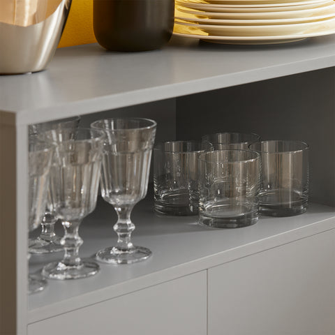 SoBuy FSB82-HG Eetkamer Dressoir - Keukenkast - Schoenenkast - Schoenenkist - Inkomkast - Opbergkast met 1 Compartiment 2 Deuren