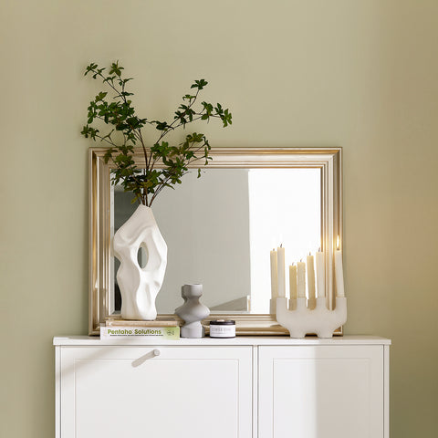 SoBuy FSR114-W Schoenenkast, Schoenenrek, Opbergkast, met 2 Kleppen, 1 Deur en 1 Open Compartiment, perfect voor smalle gangen, woonkamer, slaapkamer