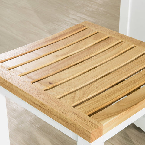 SoBuy FST29-WNx2 Set van 2 Stoelen Houten Stoel Eetkamerstoel Keukenstoel Kruk