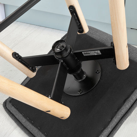 SoBuy FST45-DG Barkruk | Bar stoel | draaibaar | Donkergrijs |