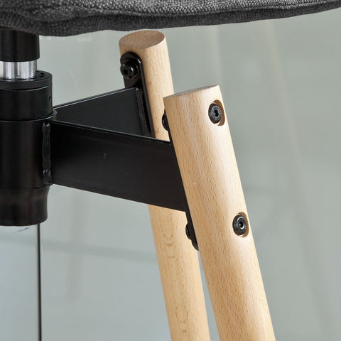 SoBuy FST45-DG Barkruk | Bar stoel | draaibaar | Donkergrijs |