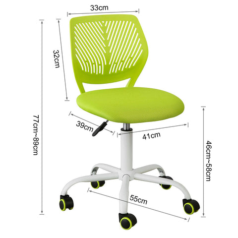 SoBuy FST64-GR Ergonomische Bureaustoel kinderdraaistoel Draaistoel