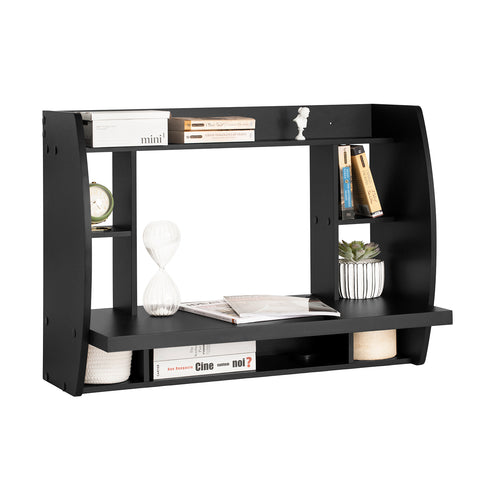 SoBuy FWT18-sch Wandtafel Bureau Computertafel Kinderbureau Wandkast