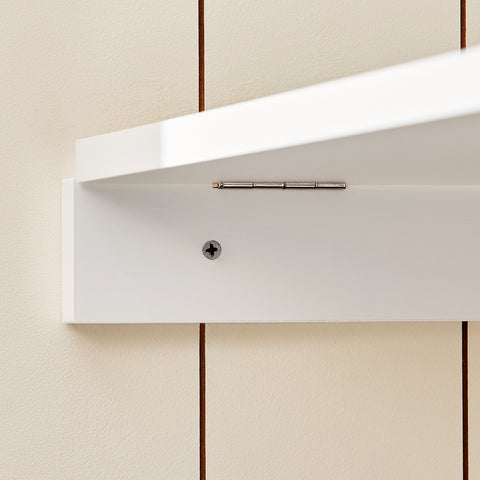 SoBuy FWT20-W Vouwbaar Wandbureau Opvouwbare Wandtafel in wit met Schoolbord Klaptafel