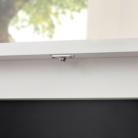 SoBuy FWT20-W Vouwbaar Wandbureau Opvouwbare Wandtafel in wit met Schoolbord Klaptafel