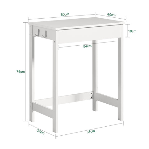 SoBuy FWT43-W Bureau Computertafel Computerbureau Kinderbureau ââââ‚?Wit