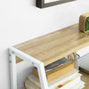 SoBuy FWT63-N Bureau met Opbergruimte en vak Computertafel Werktafel Kantoortafel Tafel