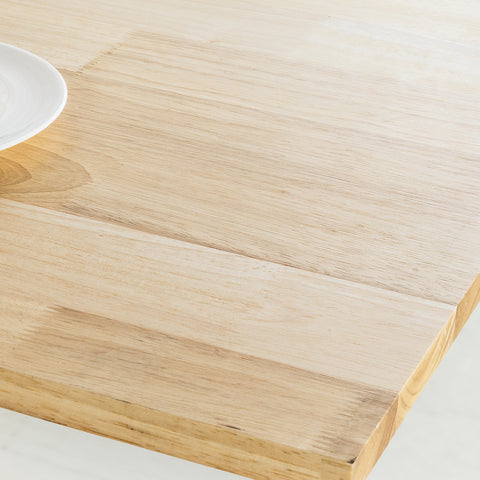 SoBuy FWT70-N Opklapbare Eettafel met Zijplanken, Rubberwood Eettafel, Opklapbare Eettafel, Houten Tafel