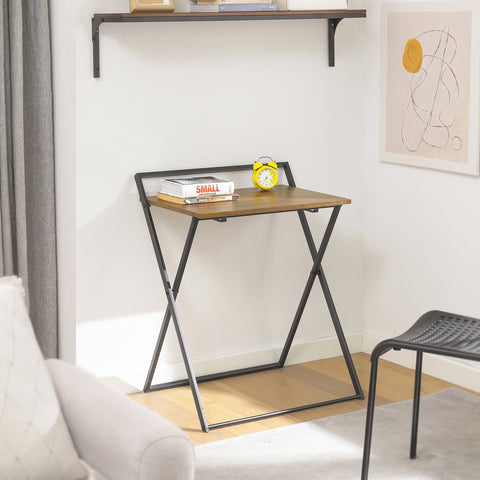 SoBuy FWT88-F Opvouwbaar bureau voor kleine ruimte, computerbureau Studietafel Draagbaar bureau