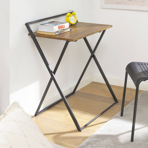 SoBuy FWT88-F Opvouwbaar bureau voor kleine ruimte, computerbureau Studietafel Draagbaar bureau