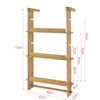 SoBuy KCR03-N Keukenplank Bamboe Kruidenrek met 3 planken Hangplank voor koelkast