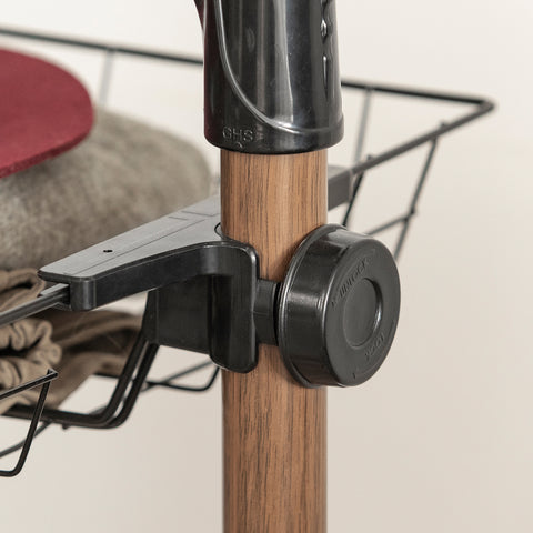 SoBuy KLS04-BR Télescopique Garde-Robe Système de Penderie Télescopique met 5 Barres Portant de Vêtement