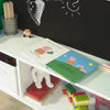SoBuy KMB09-GR Krijtbord voor kinderen - Opbergrek - Speelgoed