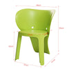 SoBuy KMB12-GR x2 Kinderstoel Set van 2 Kunststof Groen