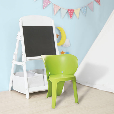 SoBuy KMB12-GR x2 Kinderstoel Set van 2 Kunststof Groen