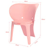 SoBuy KMB12-P x2 Kinderstoel Set van 2 Kunststof Roze