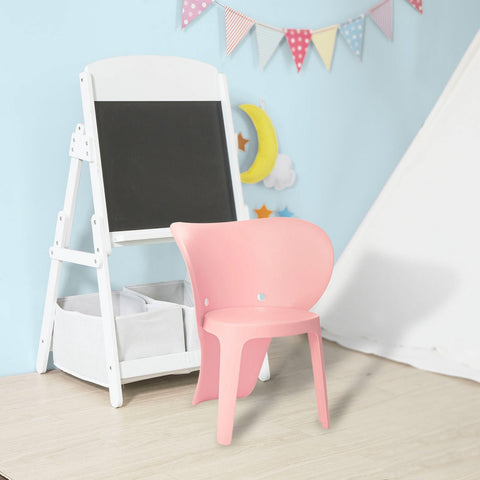 SoBuy KMB12-P x2 Kinderstoel Set van 2 Kunststof Roze