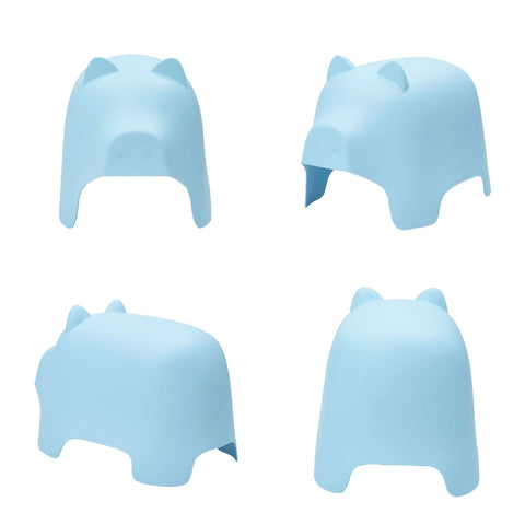SoBuy KMB14-B Kinderstoel Varken Ontwerp Kunststof Blauw