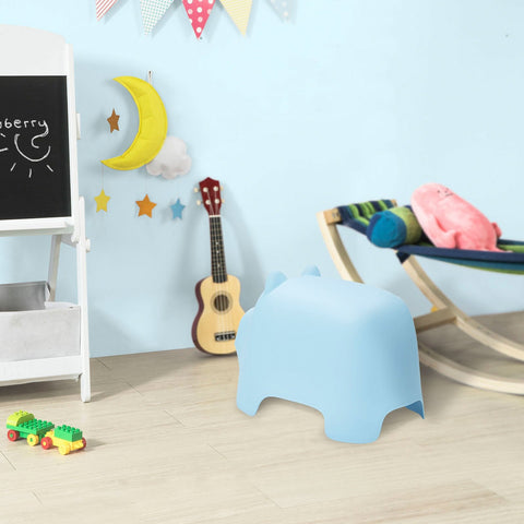 SoBuy KMB14-B Kinderstoel Varken Ontwerp Kunststof Blauw