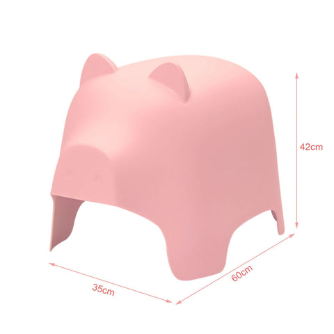 SoBuy KMB14-P Kinderstoel Varken Ontwerp Kunststof Roze